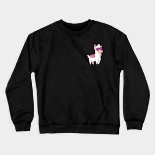 cartoon llama Crewneck Sweatshirt